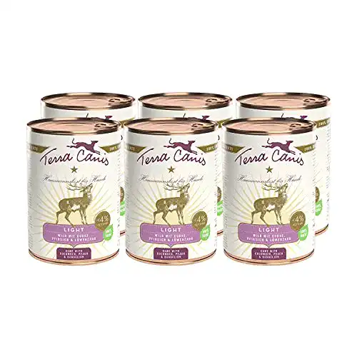 Terra Canis Wild Hundefutter mit Gurke und Pfirsich Light 6x400g