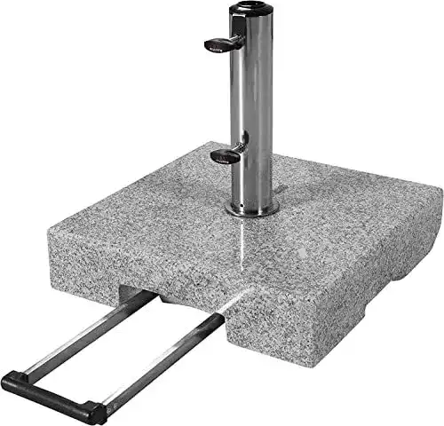 Sonnenschirmständer mit Rollen und Granitsockel 45kg von Doppler