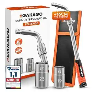 Radmutternschlüssel Gakago Teleskop Radmuttern-Schlüssel Set