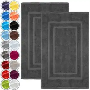 Badematten NatureMark 2er Set aus 100% Baumwolle 50 x 80 cm