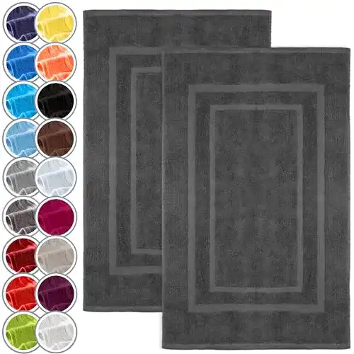 Badematten NatureMark 2er Set aus 100% Baumwolle 50 x 80 cm