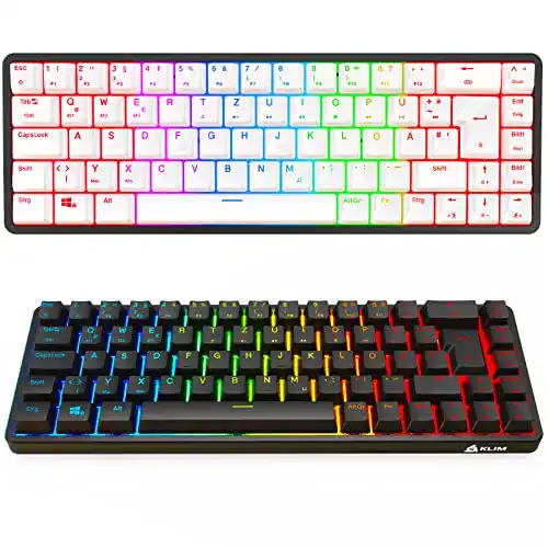 Mini Gaming Tastatur KLIM Shift 60% Mechanisch Kabellos