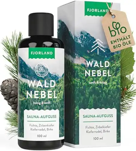 Bio-Saunaaufguss Fjorland Waldnebel mit Zirbe, Fichte und Kiefernadel