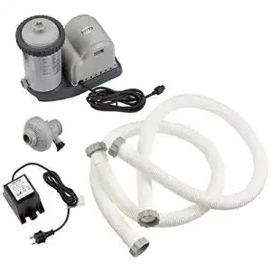 Intex 1500 GPH Cartridge Filterpumpe 12 V grau