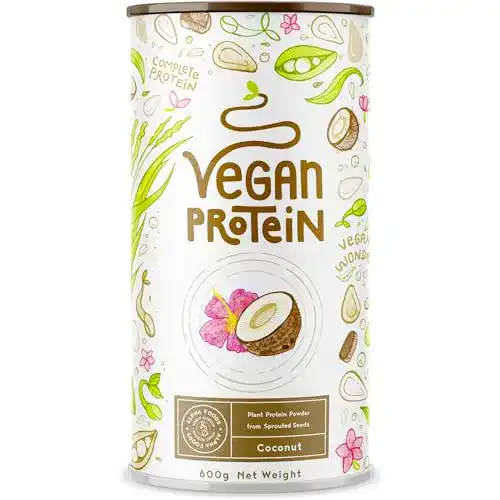 Alpha Foods Vegan Proteinpulver mit Kokosgeschmack 600g