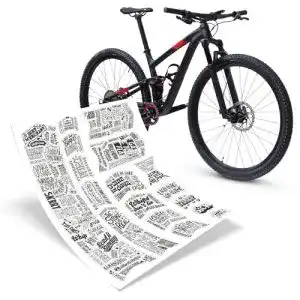 Fahrradschutzfolie Riesel Design Tape 3000 für Unisex-Rahmen
