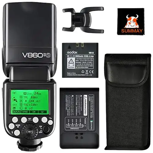 Godox V860IIS Speedlite Blitzgerät für Sony Kameras mit HSS und GN60
