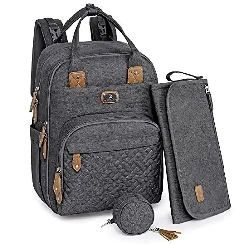 Wickelrucksack Dikaslon Wickeltasche Rucksack, groß