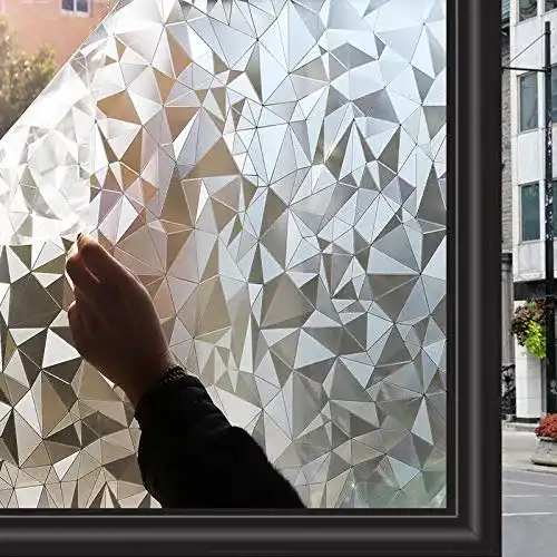 Fensterfolie Zindoo Blickdicht Sichtschutzfolie ohne Kleber 44,5 x 200 cm