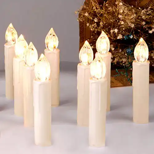 Kabellose Christbaumkerzen CCLIFE LED Weihnachtskerzen