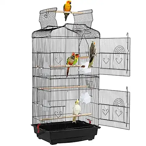 Vogelkäfig Yaheetech für Vögel Papageien und Wellensittiche