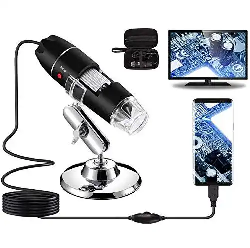 USB Mikroskop Bysameyee Digitalmikroskop 40X bis 1000X mit LED