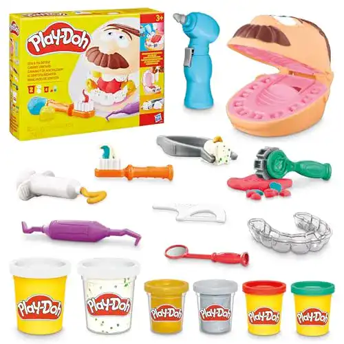 Play-Doh Zahnarzt Dr. Wackelzahn Bastelset 8 x 56g