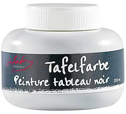 Tafelfarbe von Infactory für beschreibbare Wände mit Kreide, 200 ml