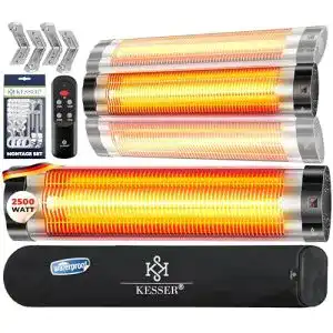 Heizstrahler mit Standfuß Kesser Infrarotstrahler 2500W