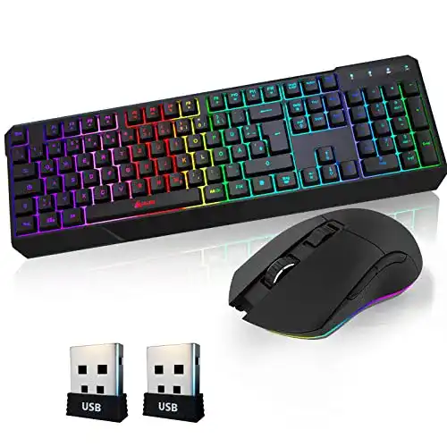 Ergonomische kabellose Tastatur KLIM Blaze & Chroma 2024