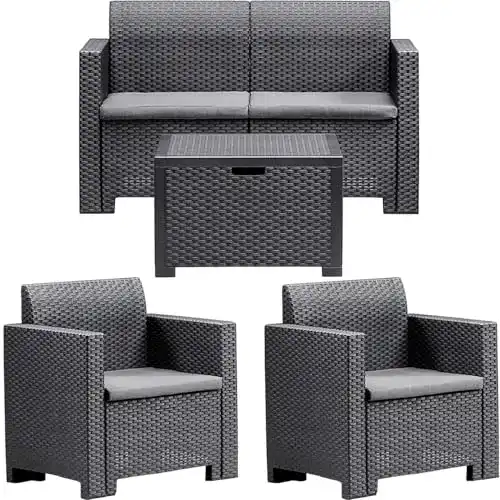 Rattan Gartenmöbel Set BICA Nebraska 2 für Lounge Bereiche