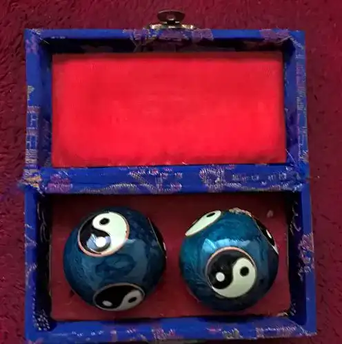 Qi-Gong-Kugeln Berk Berg Klangkugeln in Blau für Entspannung