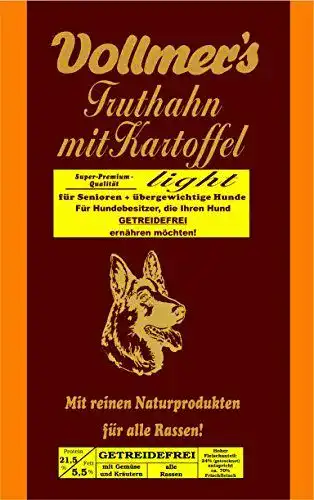 Vollmers Hundefutter Truthahn mit Kartoffel Light 15 kg
