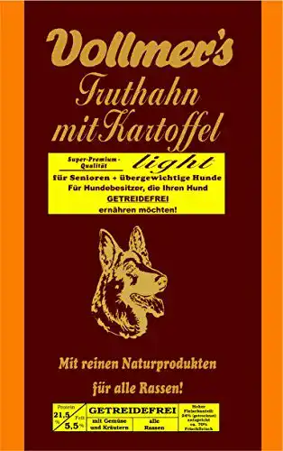 Vollmers Hundefutter Truthahn mit Kartoffel Light 15 kg