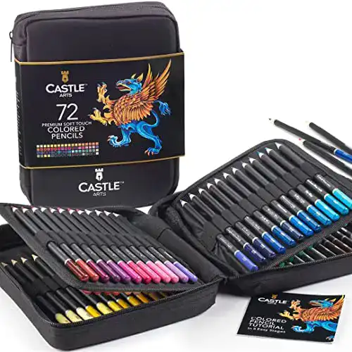 Buntstifte Set Castle Art Supplies 72 Teile für Künstler
