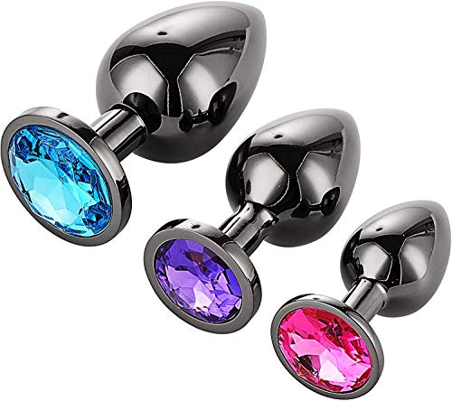 Anal Dusche AllesCosy Analplug Set mit 3 Metall-Buttplugs