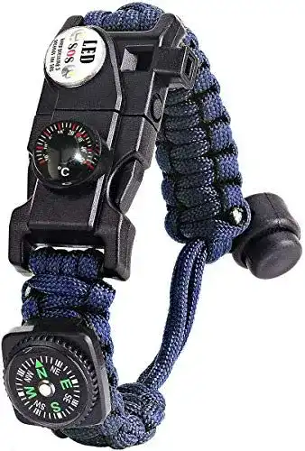 Auriver Paracord Survival Armband Kit für Herren und Damen