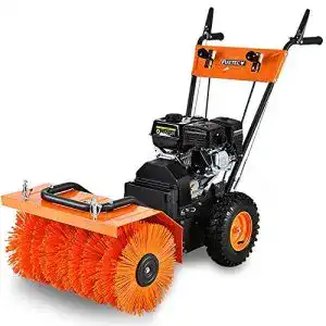 Benzin Kehrmaschine Fuxtec FX-KM196 mit Kehrbesen und 196cc Motor