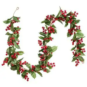 Weihnachtsgirlande Dearhouse mit roten Beeren für Innen und Außen