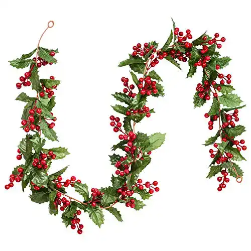 Weihnachtsgirlande Dearhouse mit roten Beeren für Innen und Außen