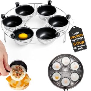 Eier-Pochierer Eggssentials Edelstahl Pochiereinsatz für 6 Eier