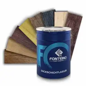 Dickschichtlasur Fonteino 2in1 Holzschutz für Innen- und Außenanwendung