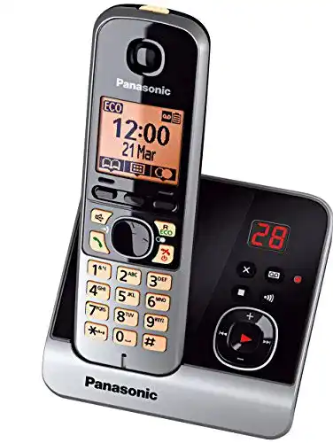 Panasonic KX-TG6722GB Duo Schnurlostelefon mit Anrufbeantworter