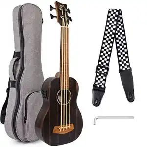 Bass-Ukulele Aklot Elektroakustik 30 Zoll aus Afrikanischem Blackwood