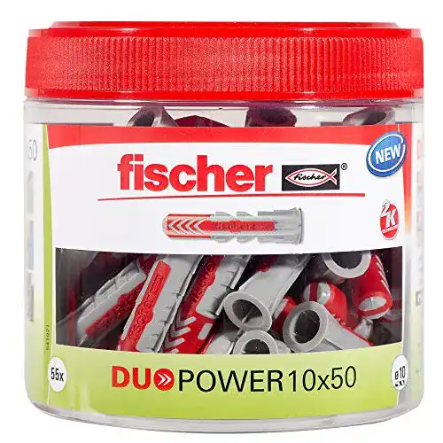Fischer DUOPOWER 10 x 50 Dübel in praktischer Runddose