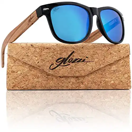 Holz Sonnenbrille Glozzi für Herren und Damen mit UV400 Schutz