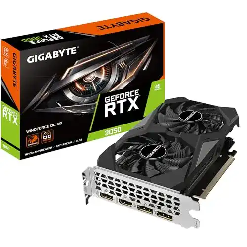 GeForce RTX 3050 Gigabyte Windforce OC 6G Grafikkarte mit 6 GB GDDR6