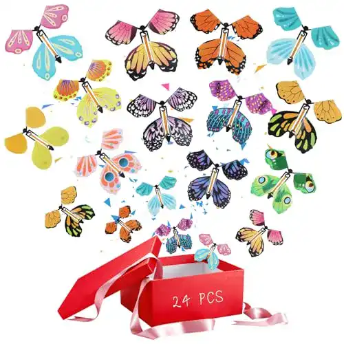 Fainfun fliegende magische Schmetterlinge im Set mit 24 Stück