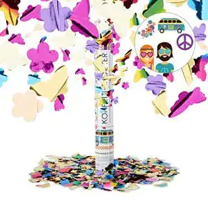 Konfettikanone Relaxdays 5er Set Party Popper bunt