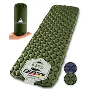 Faltbare Isomatte Wanderfalke 550g ultraleicht und aufblasbar