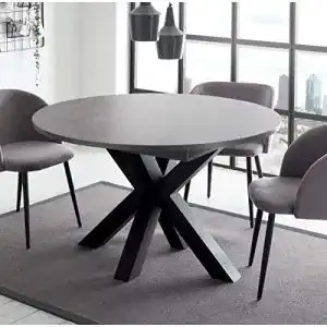 Ovaler Esstisch schwarz aus Keramik 110×78 cm mit Auszug