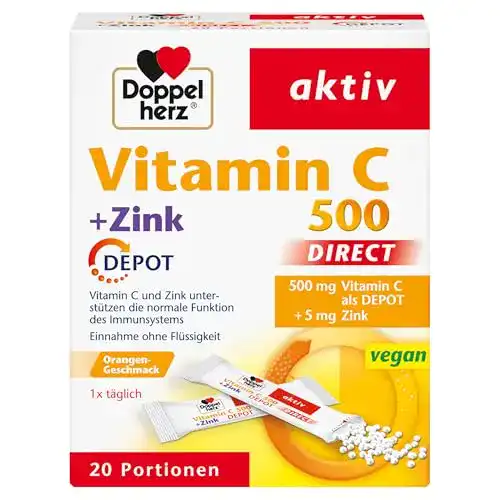 Vitamin C 500 DIRECT mit Zink von Doppelherz im Depot-Effekt