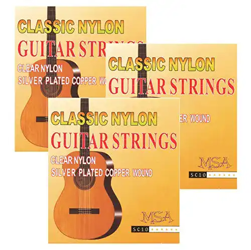 Gitarrensaiten MSA 3 Satz Nylonsaiten für klassische Konzertgitarre