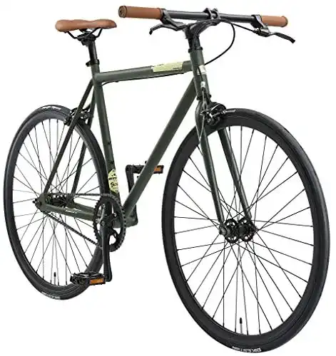 Bikestar Singlespeed Fahrrad 700C 28 Zoll City Fahrrad für Herren und Damen