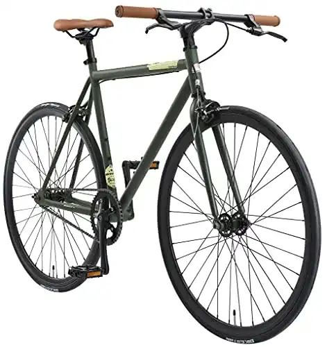 Bikestar Singlespeed Fahrrad 700C 28 Zoll City Fahrrad für Herren und Damen