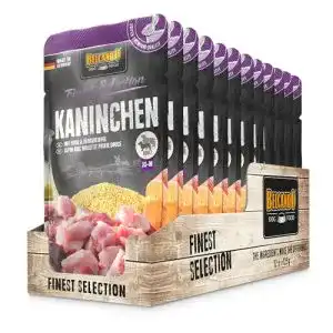 Belcando Nassfutter Frischebeutel 12x125g Kaninchen mit Hirse und Süßkartoffel