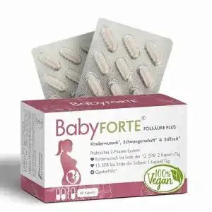 Schwangerschaftsvitamine BabyFORTE Folsäure Plus Quatrefolic