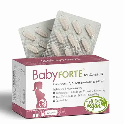 Schwangerschaftsvitamine BabyFORTE Folsäure Plus Quatrefolic