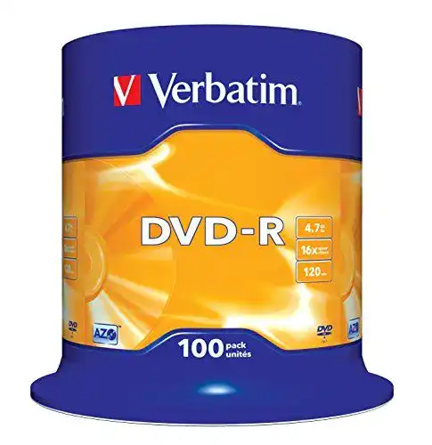 Verbatim DVD-R 16x Matt Silver 4.7GB 100er Pack Spindel