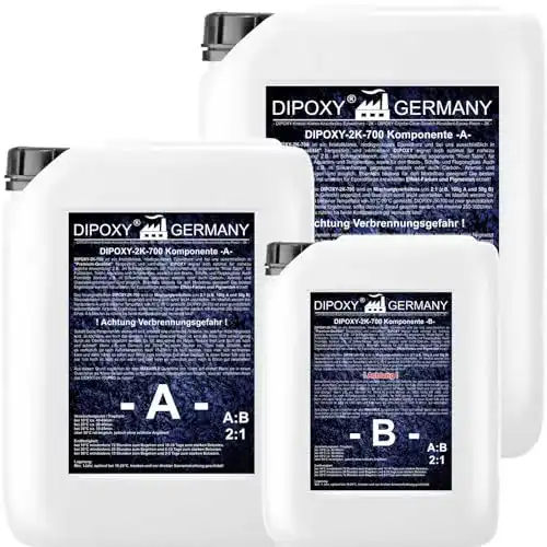 Epoxidharz Dipoxy 1,5kg 2K Harz mit Härter für Laminierarbeiten